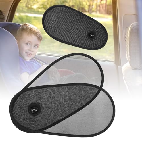 PercyEffie 2 PCS Car Window Shade for Baby Adjustable Rotatable Automotive Mesh Sun Blocke Driver Side Window Car Sunshades with Suction Cups Glare and UV Rays Protection Fits Most of Vehicle - Image 1