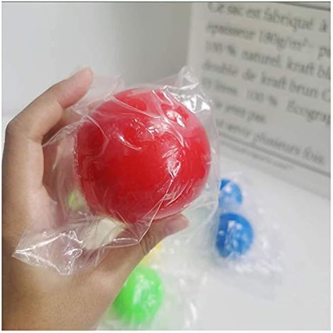 Balls Stress Relief ToysStress Relief , Sticky Ceiling Juggling Sticky Game Catch for Children Parents, Can Be Glued to The Ceiling (Color : Blue, Size : 45mm) - Image 4