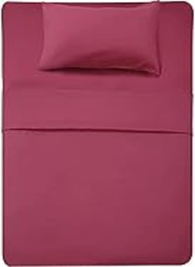 Snooze, Fitted bed sheet set, 2Pcs,120 * 200 cm Mexican pink