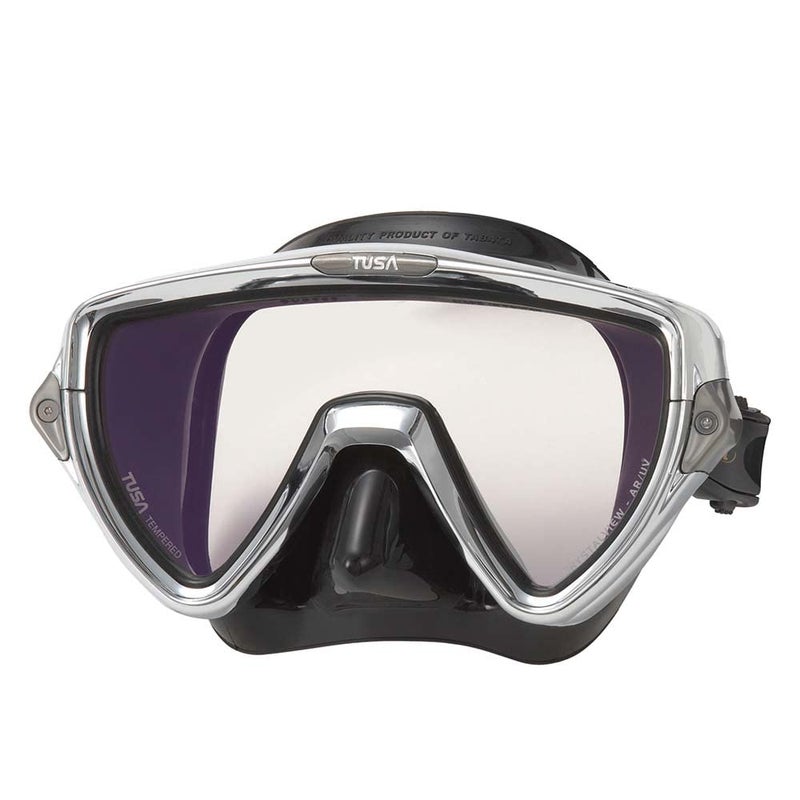 TUSA M-110 Visio Uno Pro Scuba Diving Mask, Chrome - Image 1