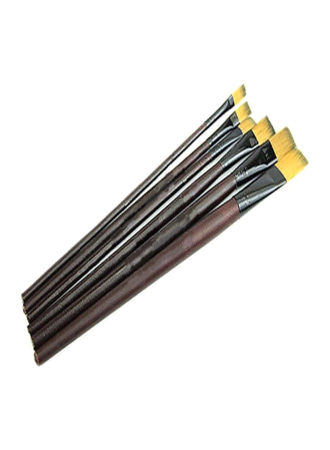 NIBEMINENT 13-Piece Paint Brush And Wooden Palette Set Beige - Image 2