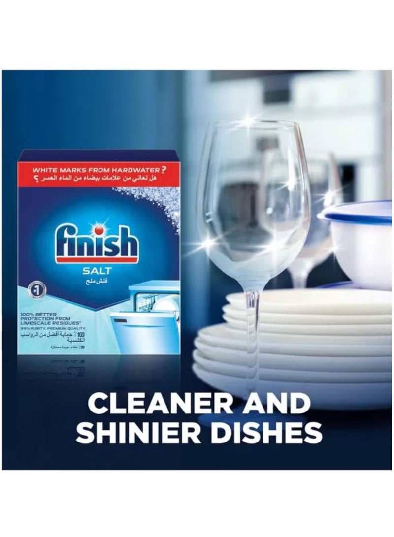 Finish Salt for Dishwashers, 100% Better Machine Protection, 2kg, 2 Pack - Image 3
