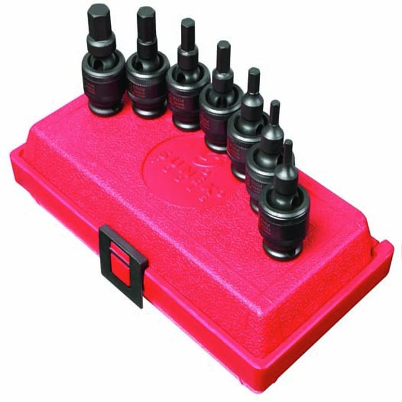 SUNEX TOOLS 3659 3/8-Inch Drive Metric Universal Hex Bit Driver Impact Socket Set - Image 2