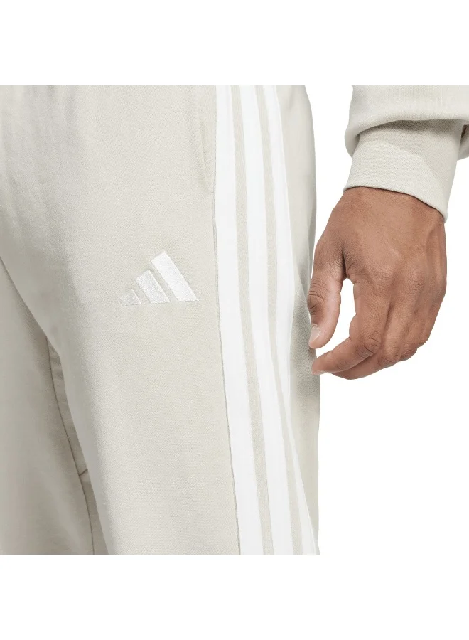 adidas بنطلون رجالي أساسي بثلاث خطوط من التيري الفرنسي