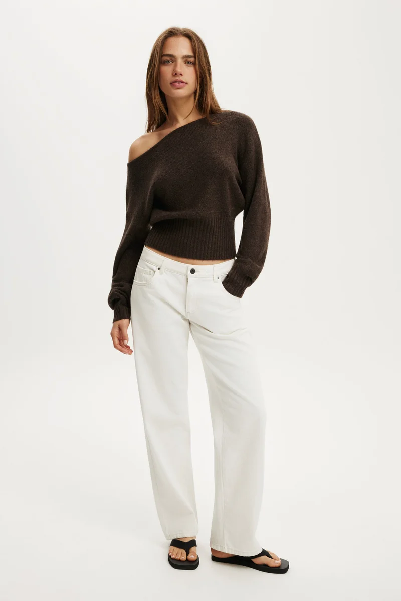 Cotton On  Softest Luxe Off Shoulder Knit for Women | Best Price UAE