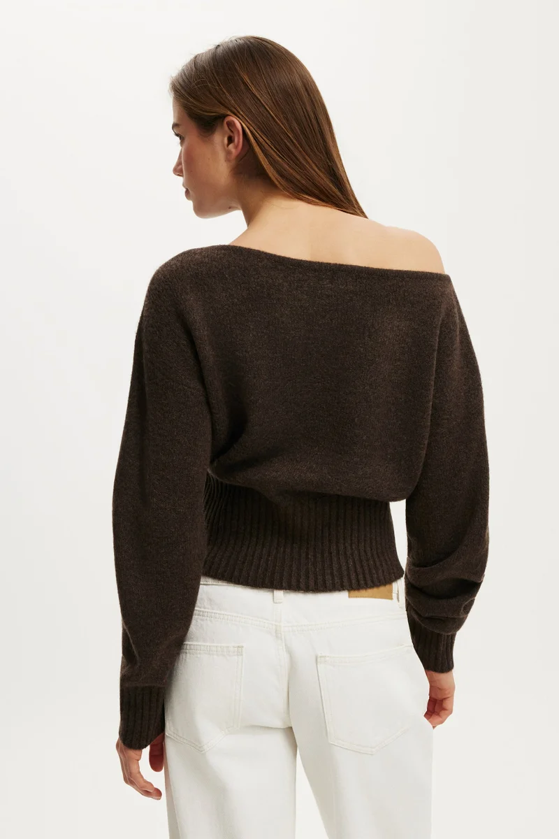Cotton On  Softest Luxe Off Shoulder Knit for Women | Best Price UAE