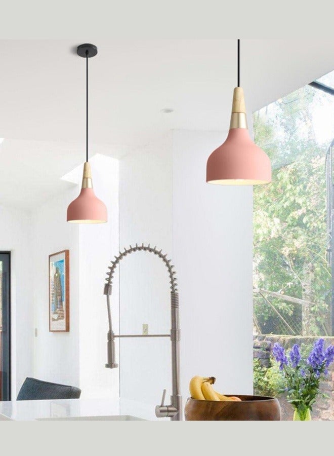 Hanging Ceiling Light, 12W Pendant Lamp Fixture Ceiling Swag Light Chandelier Light with 3 Colors Light for Kitchen/Dining Room/Hallway/Bedroom
