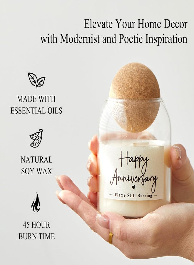 NATCENSE Anniversary Candle Gifts for Couples,Men & Women - 9oz Soy Wax Candle in Cute Jar, Romantic Gifts for Wife,Husband,Girlfriend-Aniversario for Milestone Celebrations (Anniversary Candle) - Image 3