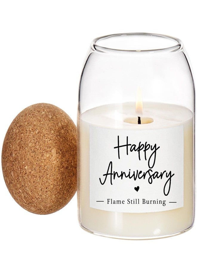 NATCENSE Anniversary Candle Gifts for Couples,Men & Women - 9oz Soy Wax Candle in Cute Jar, Romantic Gifts for Wife,Husband,Girlfriend-Aniversario for Milestone Celebrations (Anniversary Candle) - Image 1