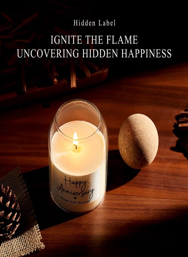 NATCENSE Anniversary Candle Gifts for Couples,Men & Women - 9oz Soy Wax Candle in Cute Jar, Romantic Gifts for Wife,Husband,Girlfriend-Aniversario for Milestone Celebrations (Anniversary Candle) - Image 4