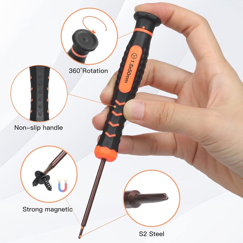 JOREST Screwdriver Kit for Switch 6Pcs Repair Set with Triwing Y00Y1Phillips PH000 Tweezers Crowbar Triangle Pry for Switch Lite Joycon Controller Wii Gameboy Advance SP Gamecube - Image 2