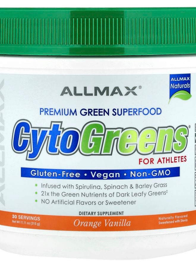 Allmax CytoGreens® For Athletes Orange Vanilla 11.11 oz (315 g)