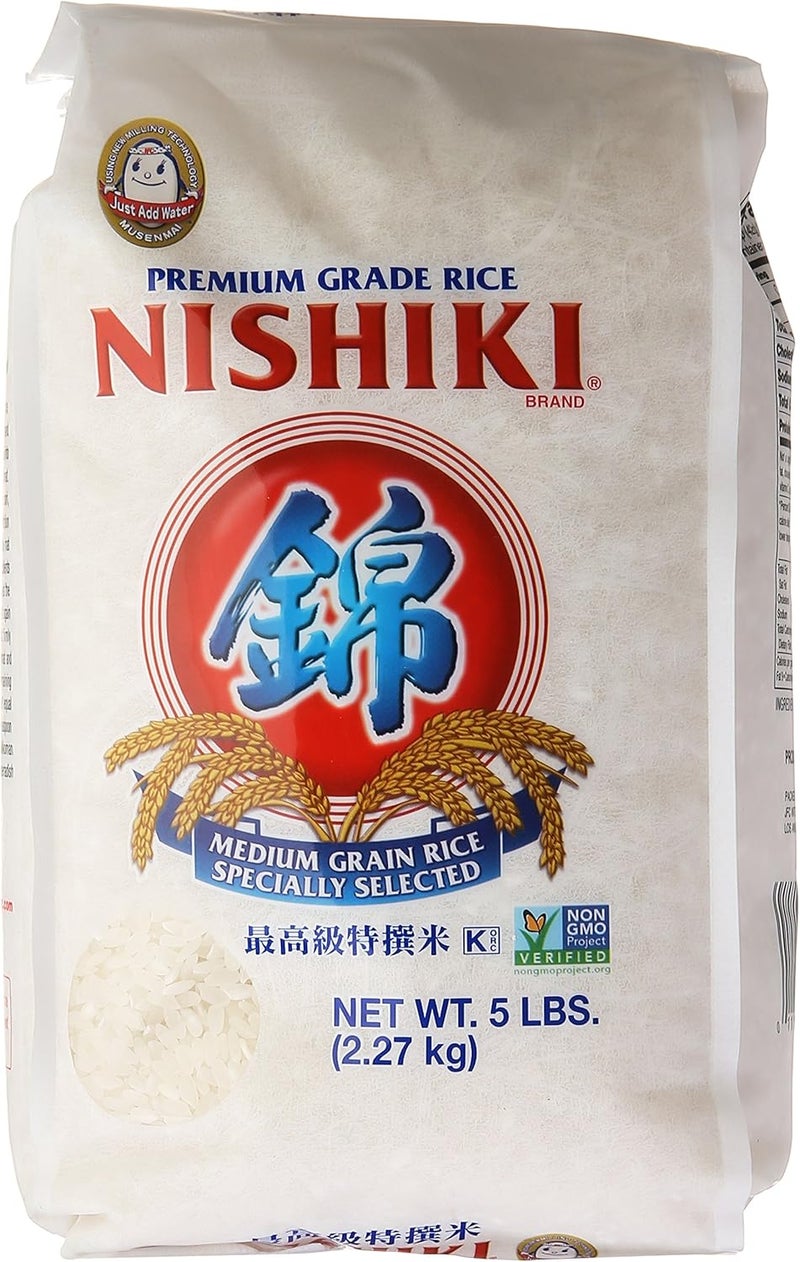 Nishiki أرز نيشكي بريميوم متوسط الحبة - 5 أرطال - Image 1