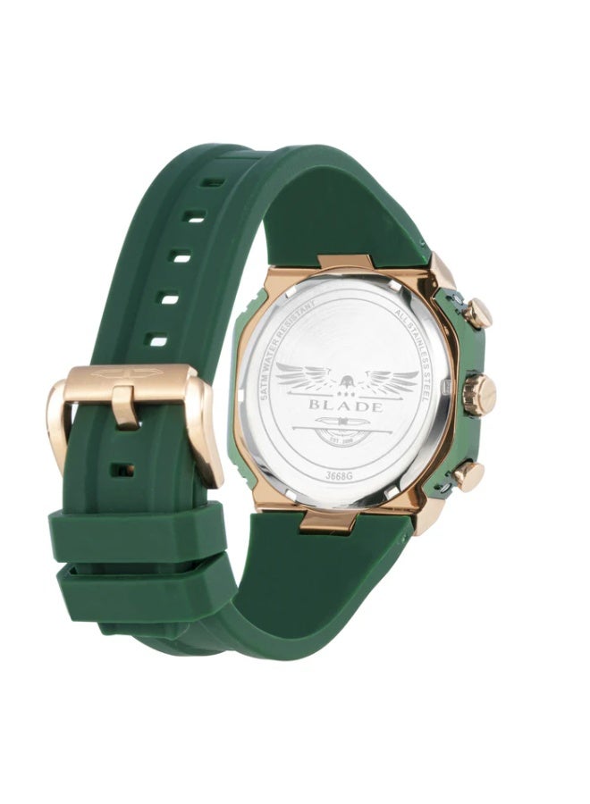 BLADE Wings Bloom 3668G5REE SS & Silicone Strap Multifunction Men's Watch - Image 2