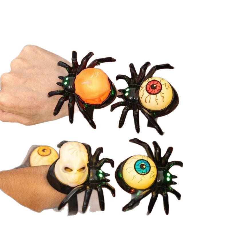Halloween Spider Glow Wristband Toy with LED Eyes for Party Decorations - Image 5