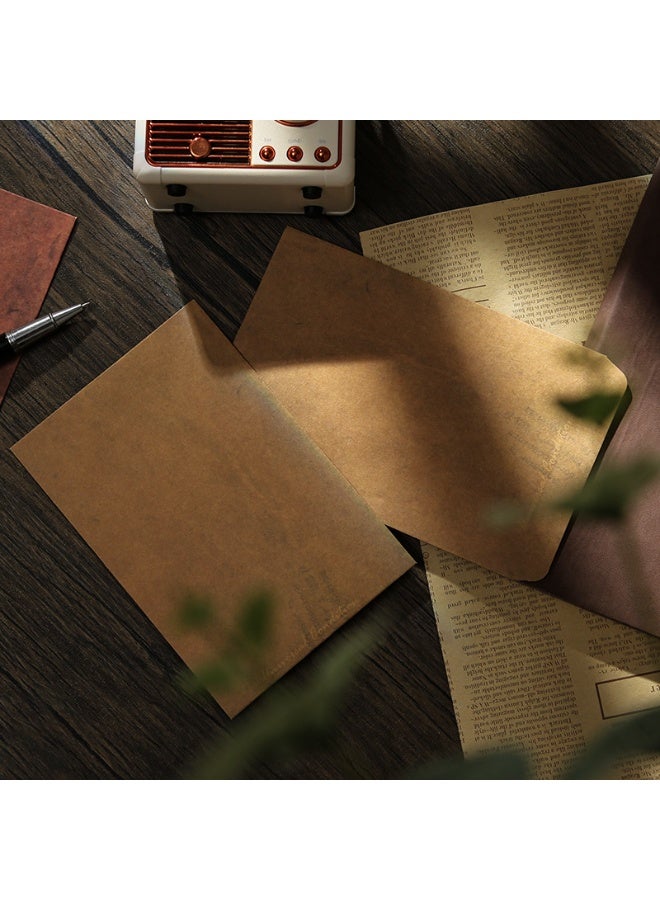 40-Piece Vintage Stationery Kit - 10 Linen Envelopes, 20 Writing Papers & 10 Wax Seals for Wedding Invitations, Thank You Cards & DIY Crafts (Classic Aesthetic) - Image 2