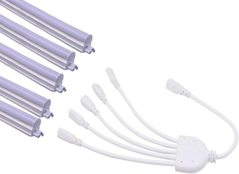 SinLoon SinLoon T5 T8 LED Splitter Cable 3Pins LED Wire Connector 5 Way Splitter Extension Cord for Ceiling Lights LED Tube Lamp Holder Socket1to 5  - Image 5