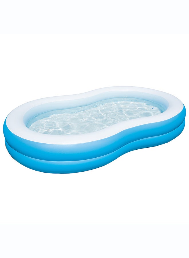 Bestway, 7" x 62" x 18"/ Big Lagoon Family Pool Inflatable Outdoor Water Play Toy for Kids and Families, Durable Premium Quality Material, Easy Inflate and Deflate Design, Pool Beach Garden Summer Fun Activity, 8' - Image 1