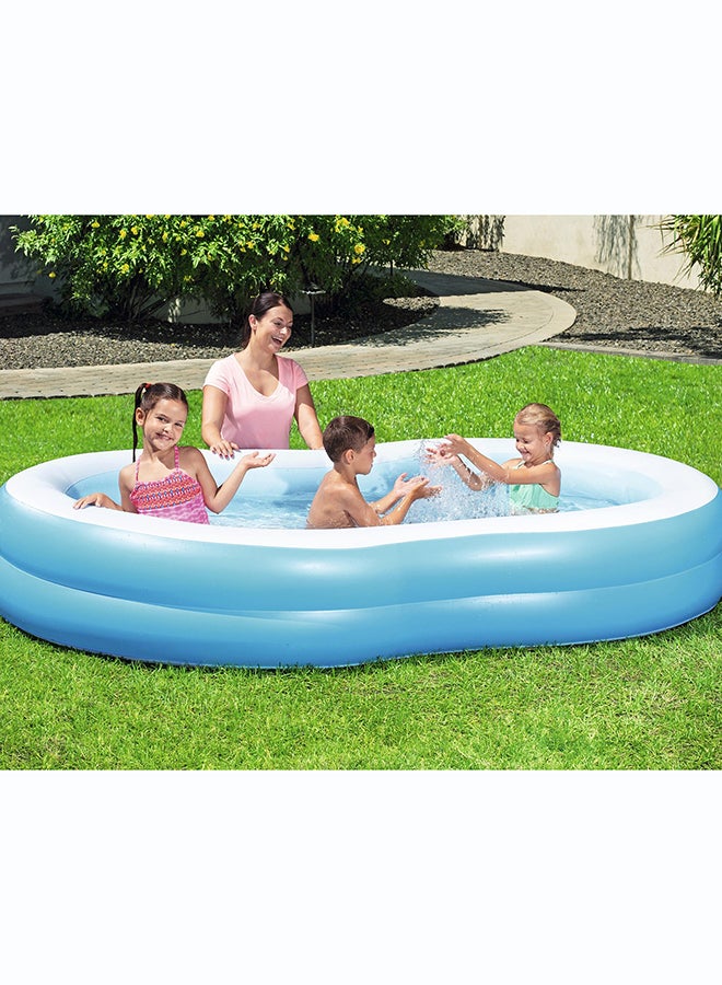 Bestway, 7" x 62" x 18"/ Big Lagoon Family Pool Inflatable Outdoor Water Play Toy for Kids and Families, Durable Premium Quality Material, Easy Inflate and Deflate Design, Pool Beach Garden Summer Fun Activity, 8' - Image 3