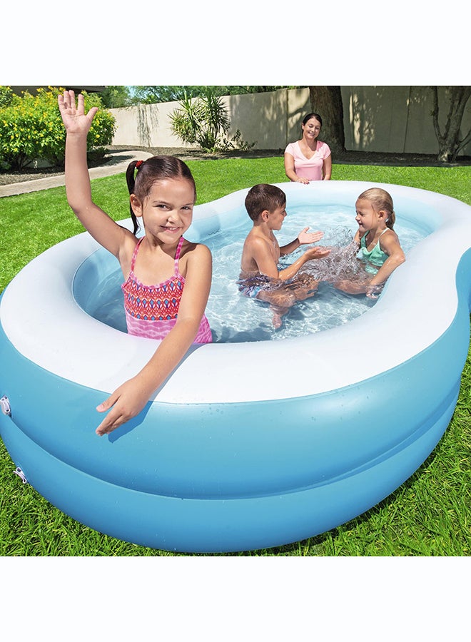 Bestway, 7" x 62" x 18"/ Big Lagoon Family Pool Inflatable Outdoor Water Play Toy for Kids and Families, Durable Premium Quality Material, Easy Inflate and Deflate Design, Pool Beach Garden Summer Fun Activity, 8' - Image 4