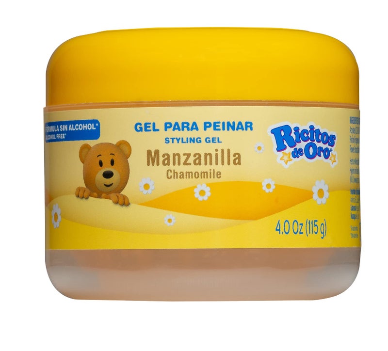 Ricitos de Oro جل تصفيف الشعر خالي من الكحول من ريسيتوس دي أورو بالبابونج 3 عبوات، لوشن جسم للأطفال بالعسل والأركان 2 عبوة للحصول على بشرة ناعمة - Image 4