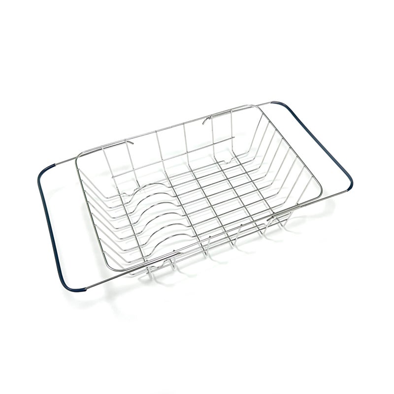 YENXIKU Over The Sink Dish Drainer Drying Rack Expandable Stainless Steel in Sink Dish Drying Rack HighCapacity Rustproof Easy Install with Utensil Holder Dish Racks for Kitchen Counter - Image 2