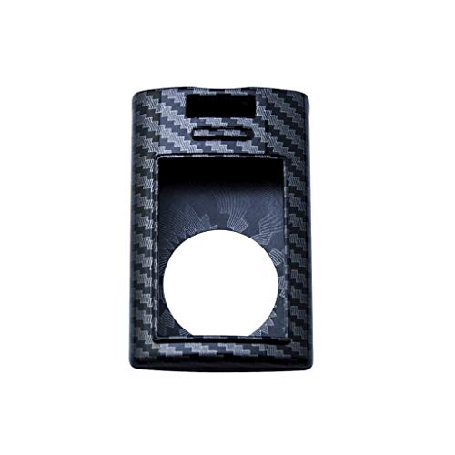 x xotic tech Xotic Tech Black Carbon Fiber Pattern ABS Key Fob Shell Cover, Compatible with Cadillac ATS CTS XTS DTS SRX Escalade Chevrolet C7 Corvette Smart Keyless Entry Key OUC6000066 5923887 22756465 - Image 4