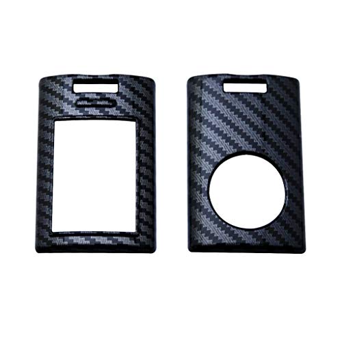 x xotic tech Xotic Tech Black Carbon Fiber Pattern ABS Key Fob Shell Cover, Compatible with Cadillac ATS CTS XTS DTS SRX Escalade Chevrolet C7 Corvette Smart Keyless Entry Key OUC6000066 5923887 22756465 - Image 5
