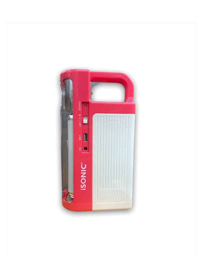iSONIC - Rechargeable LED Lantern With USB Mobile Charging Port - Image 1