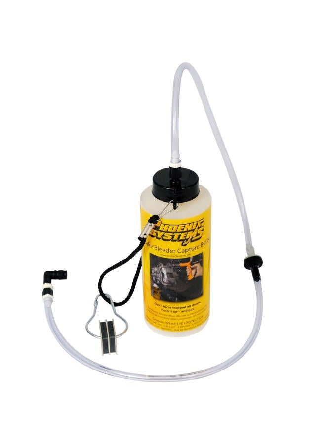 Phoenix Systems 7002-B One-Man Brake Bleeder Capture Bottle With Quick Adapter - Image 1