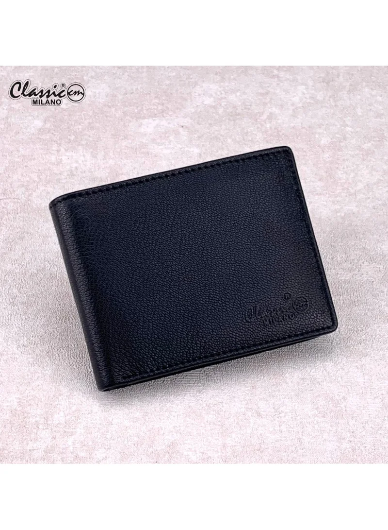 Classic Milano Classic Milano Men’s Wallet – Slim Bifold Leather Wallet for Men with RFID Blocking, Multiple Card Slots & Middle Zip – Stylish Mens Purse Wallets Gift for Husband, Father