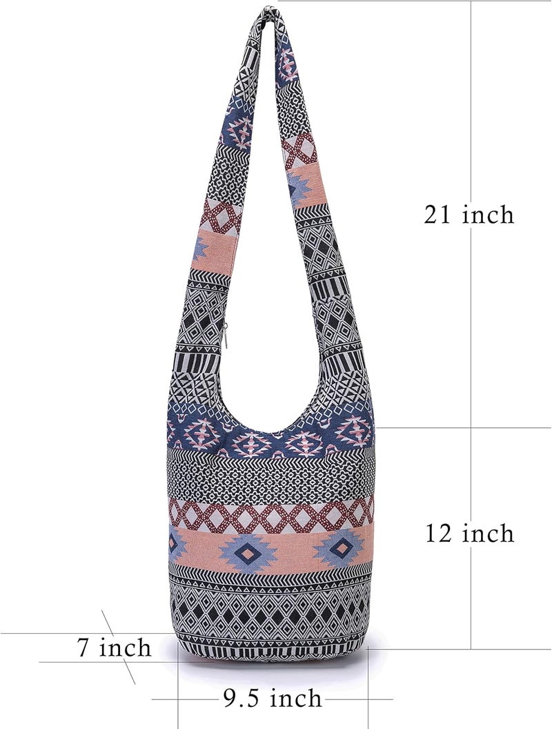 Coton Pose Women Shoulder Handbags Fashion canvas Hippie Crossbody Bags Bohemian Animal Prints Hobo Bags - Image 1