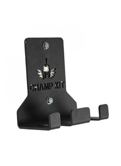 CHAMP KIT 2 Bar Wall Mount for Home Gym and Gym, Vertical Wall Barbell Holder Save Plenty of Space, Secure Vertical Bar Storage Rack Wall Mounted Black  - Image 2