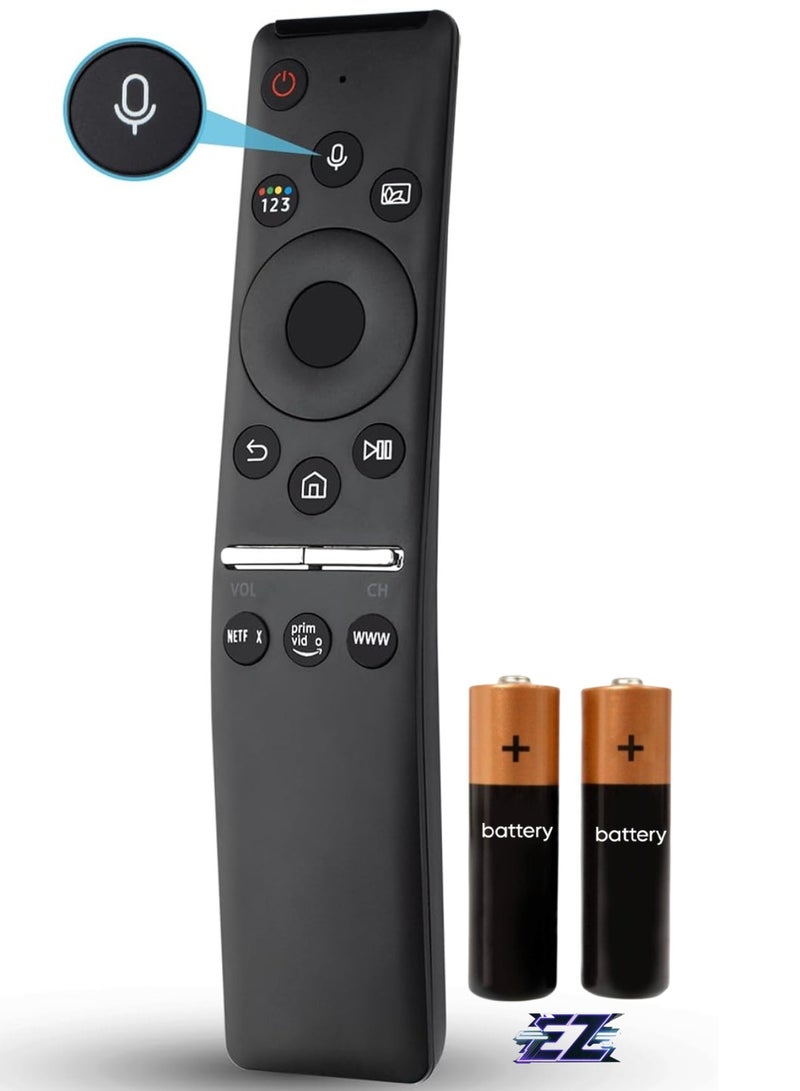 ELTRAZONE Universal Replacement Voice Remote Control for Samsung Smart TVs, Samsung Smart TV Remote Control with Voice Function, for Samsung Crystal Curved 4K 8K TVs (2020/2021) with battery - Image 1