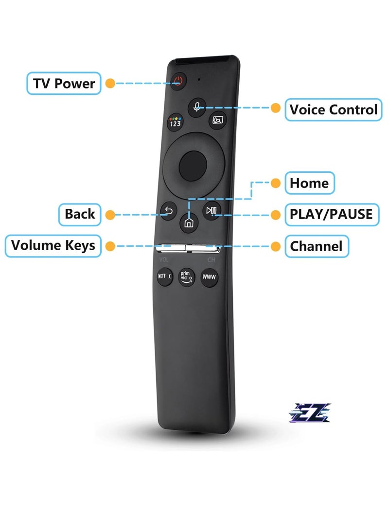 ELTRAZONE Universal Replacement Voice Remote Control for Samsung Smart TVs, Samsung Smart TV Remote Control with Voice Function, for Samsung Crystal Curved 4K 8K TVs (2020/2021) with battery - Image 2