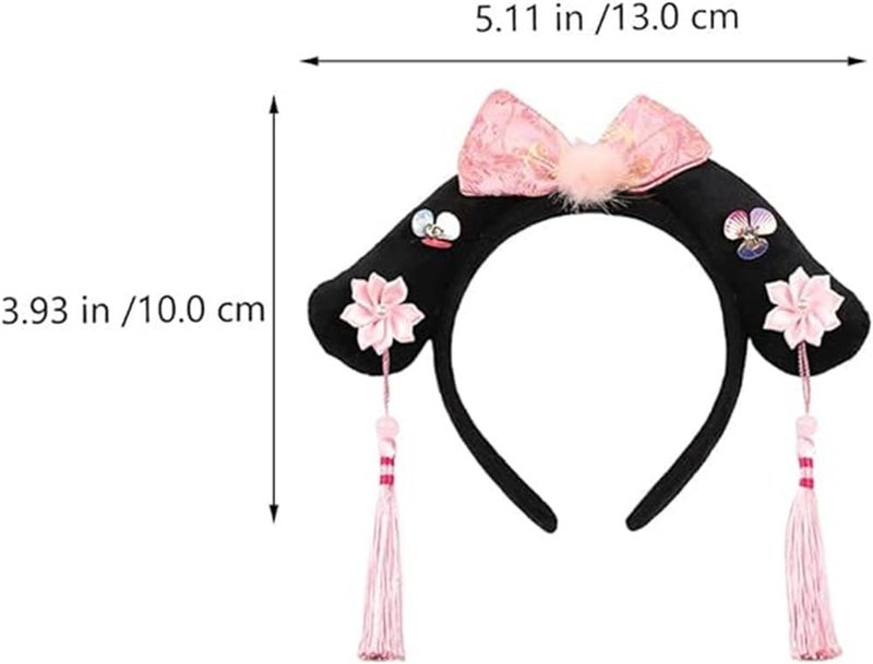 Qing Dynasty Headdress, Chinese Princess Headband Royal Crown Hat Hairband for Stage Performance, Carnival Costume Accessories, 1 Pcs - Image 3