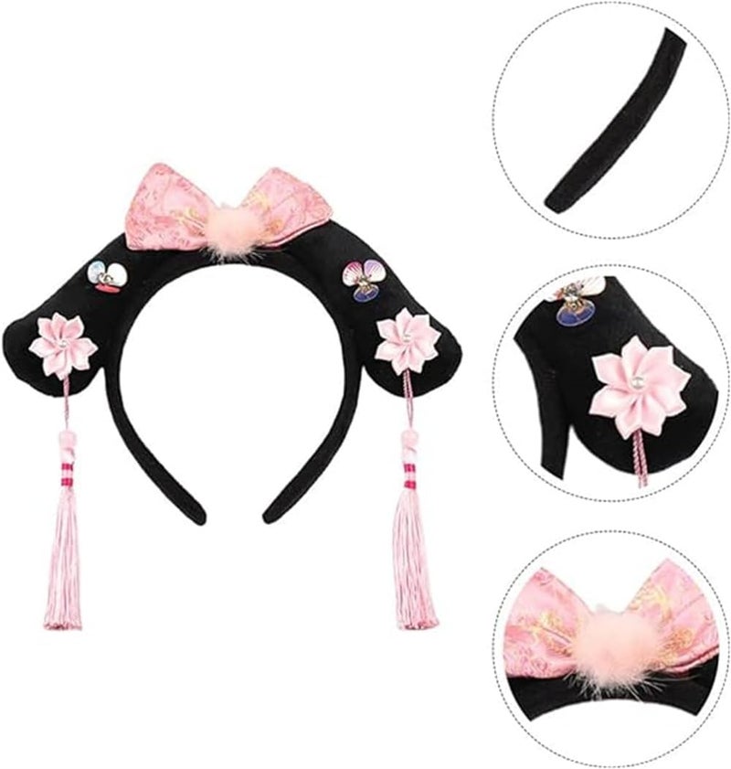 Qing Dynasty Headdress, Chinese Princess Headband Royal Crown Hat Hairband for Stage Performance, Carnival Costume Accessories, 1 Pcs - Image 4