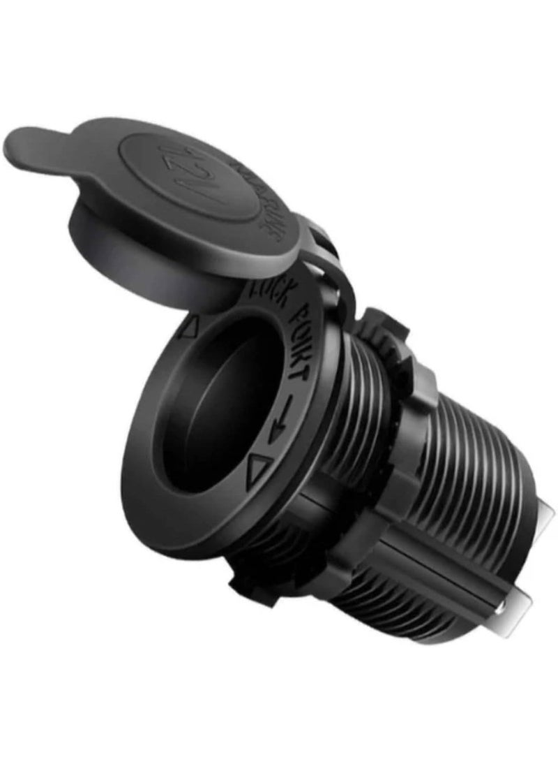 SOLDOUT 12V Waterproof Cigarette Lighter Car Marine Motorcycle ATV RV Power Outlet Socket - Image 1