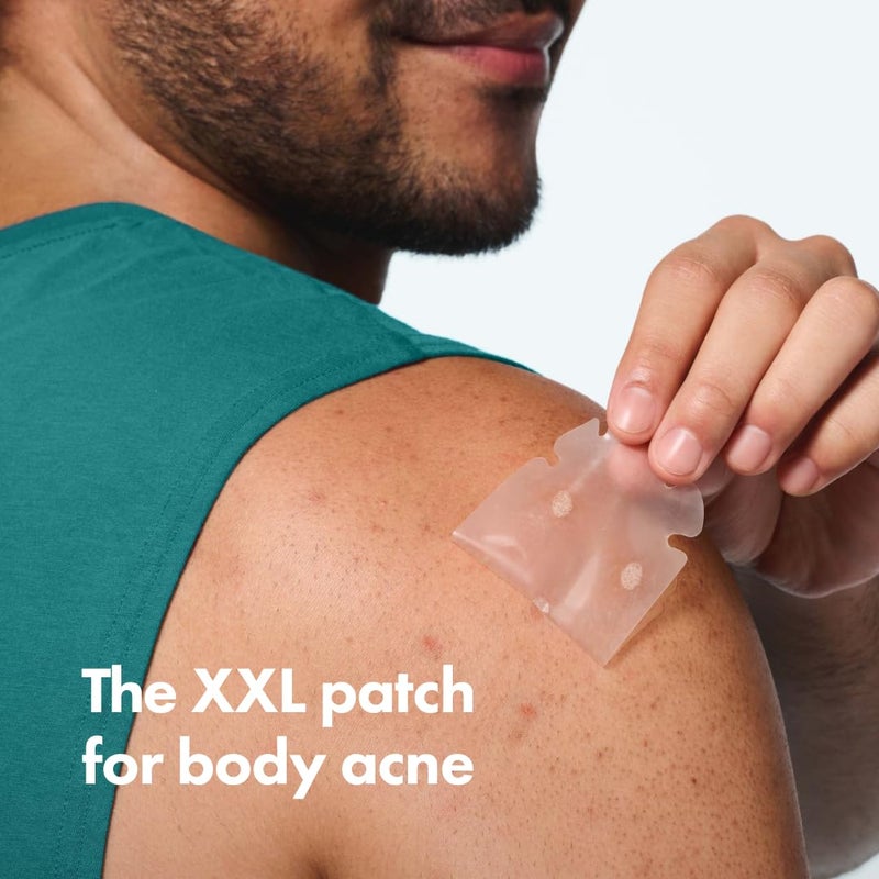 Mighty Patch Hero Cosmetics Body Patchâ€“ The XXL Hydrocolloid Patch for Bacne, Chestne, and Other Body Breakouts. Derm-Tested. Medical-Grade Hydrocolloid. Absorbs Pimple Gunk in 6-8 Hours. 4ct - Image 2