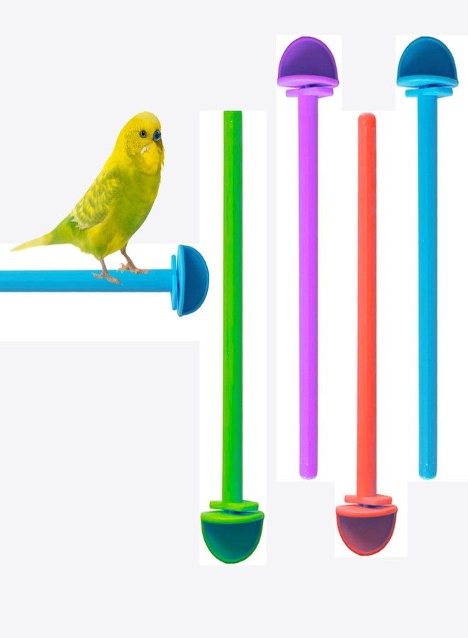 VAYINATO® Plastic Birds Cage Standing Perches (Colors May Vary) (Pack of 5) by Petzlifeworld - Image 1