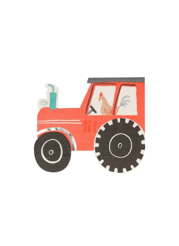 Meri Meri On the Farm Tractor Napkins