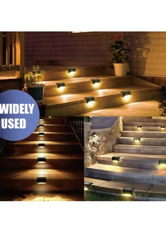 spa luxetique Solar Deck Lights Outdoor, 16 Pack Solar Step Lights, Waterproof LED Solar Lights for Outdoor Decks, Railing,Stairs, Step, Fence, Yard, and Patio Christmas Decoration Lights  - Image 3