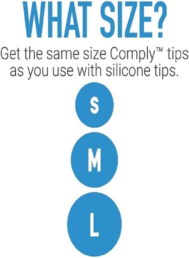 Comply SmartCore | Memory Foam Replacement IEM Ear Tips for Most Wired Devices | Superior Noise Isolation, Ultimate Comfort, Secure Fit | Oval, Black, Medium (3 Pairs) - Image 2