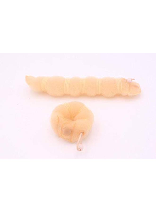 ASTRQLE مجموعة من 2 حلقة شعر سحرية بيج لصنع كعكة الشعر الساخنة (1 كبيرة + 1 صغيرة) - Image 5