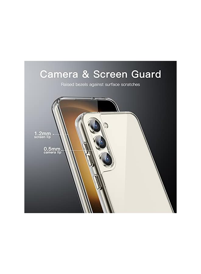 Jetech Case For Samsung Galaxy S23 5G 6.1-Inch, Non-Yellowing Shockproof Bumper Protective Phone Cover, Anti-Scratch Hard Pc Back (Clear) - Image 3