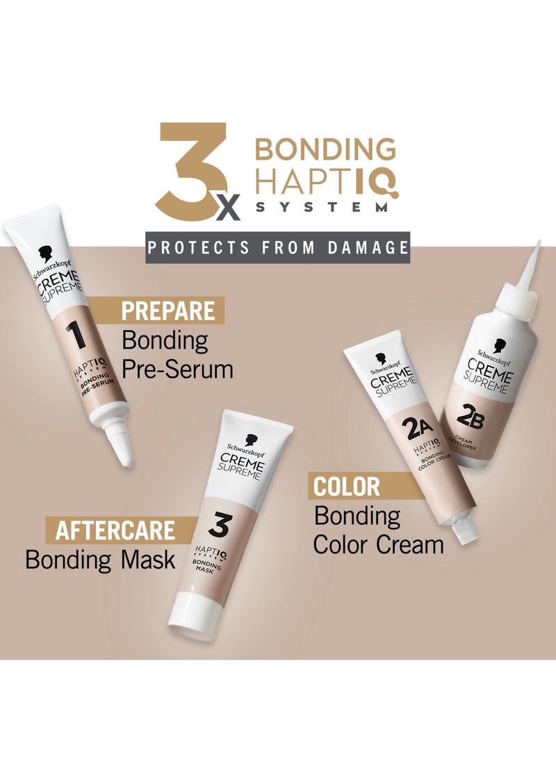 Creme_Supreme Full Kit Permanent Hair Coloration 6-0 Natural Light Brown - Image 5