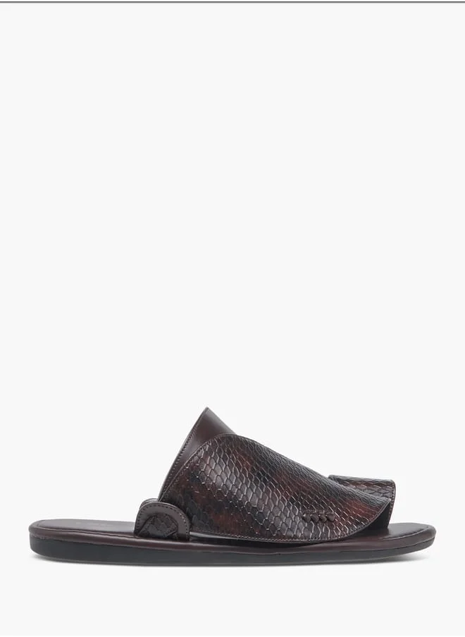 ال بي ال من شو اكسبرس Men's Panelled Slip-On Arabic Sandals Ramadan Collection