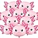 PullCrease 12 Pcs 34 Inch Axolotl Balloon Axolotl Birthday Party Decorations Aluminum Foil Inflatable Summer Supplies for Beach Themed Favor Pink - Image 2