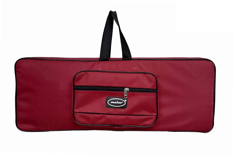 MALAV Casio SA-80, SA-81 Keyboard Piano Padded Cover Bag with Back Shoulder Straps and One pocket (Maroon) - Image 2