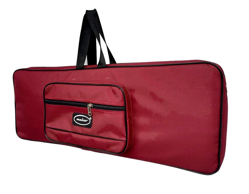 MALAV Casio SA-80, SA-81 Keyboard Piano Padded Cover Bag with Back Shoulder Straps and One pocket (Maroon) - Image 1